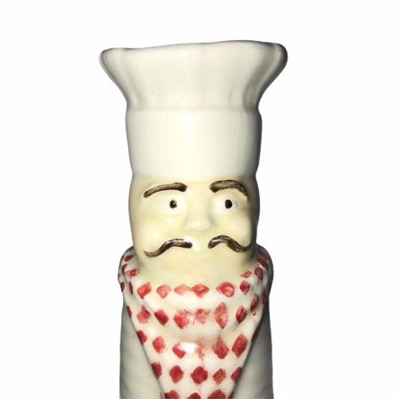 Italian Chef Tall Salt Pepper Spice Shaker 8″ - Picture 2 of 9